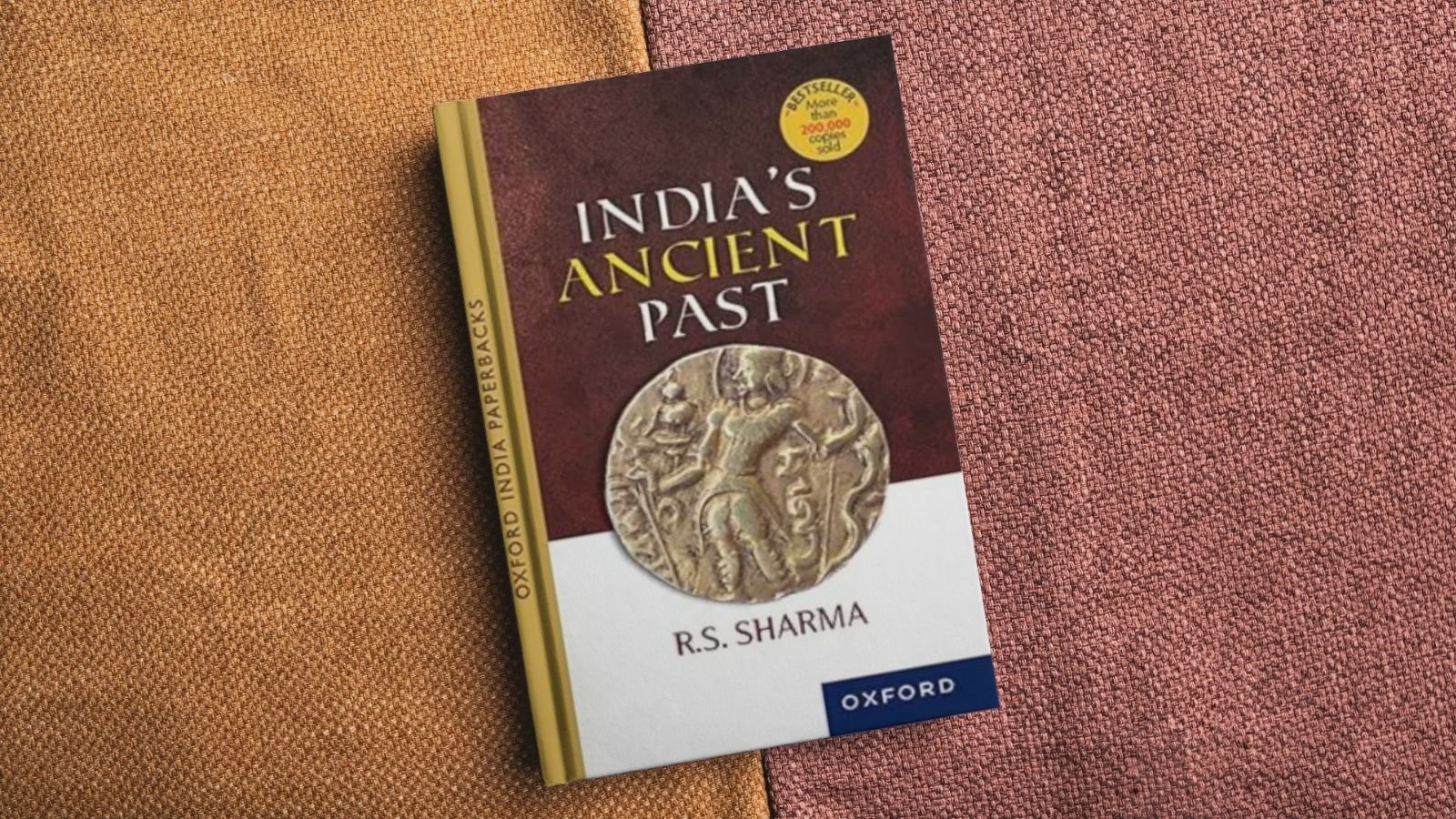 Ancient Indian History book by R.S. Sharma placed on study table for UPSC and SSC preparation