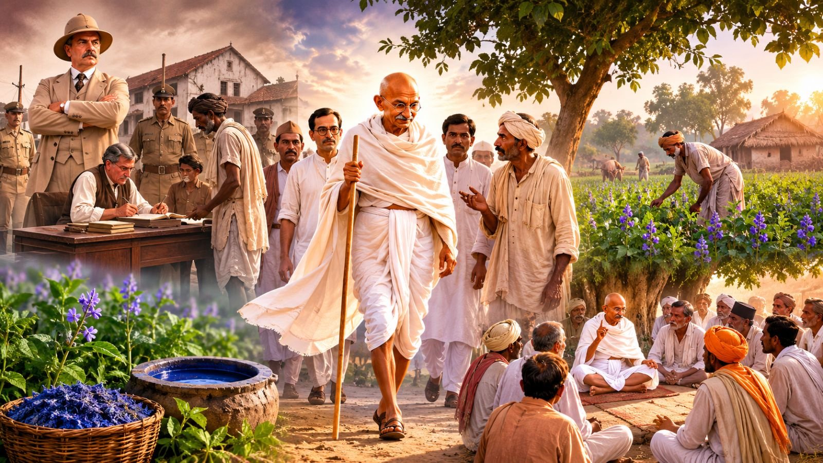 50+ Gk MCQs about Champaran Satyagraha 1917. Champaran Satyagraha 1917 led by Mahatma Gandhi and Indian peasants against the indigo plantation system
